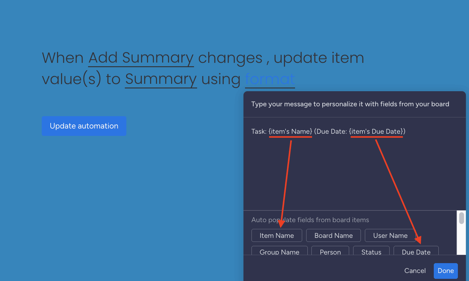 Available integrations