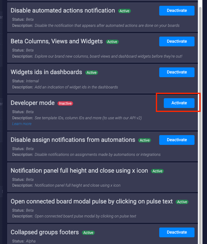 Available integrations